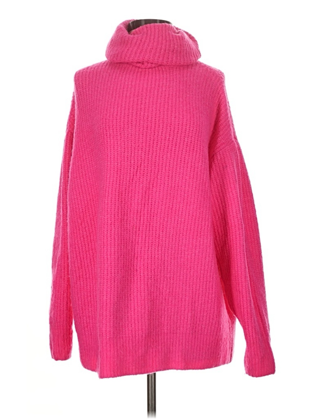 Zara Hot Pink Turtleneck Sweater